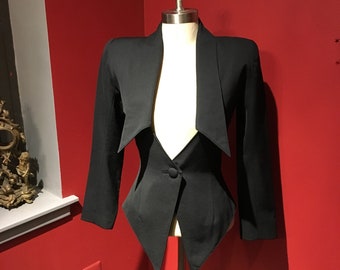 short black evening jacket