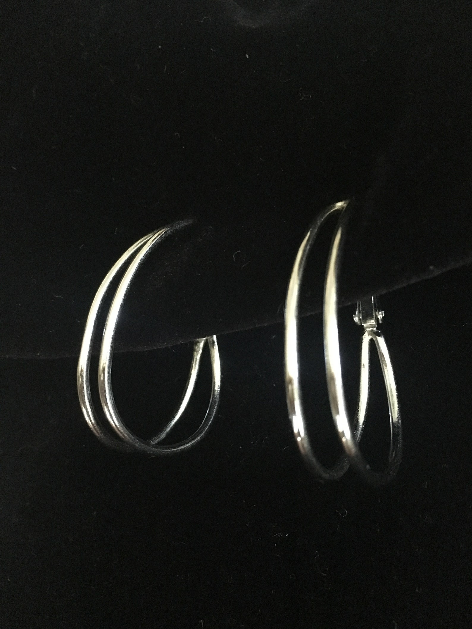 Napier Clip Ons Silver Hoop Earrings Vintage Clip Hoops - Etsy