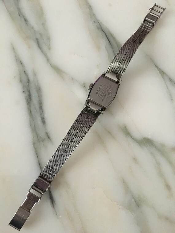 Vintage Seiko, Ladies Wrist Watch, Bracelet watch… - image 4