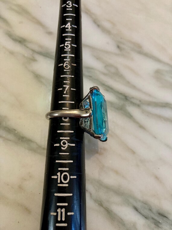 Large Square ring,Statement ring,Chunky,Silver,cr… - image 6