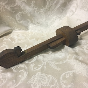 Measuring Scribe, Antique tool, Oak brass scribe, turn of the century scribe, scribe and narrow plane, Fathers day gift