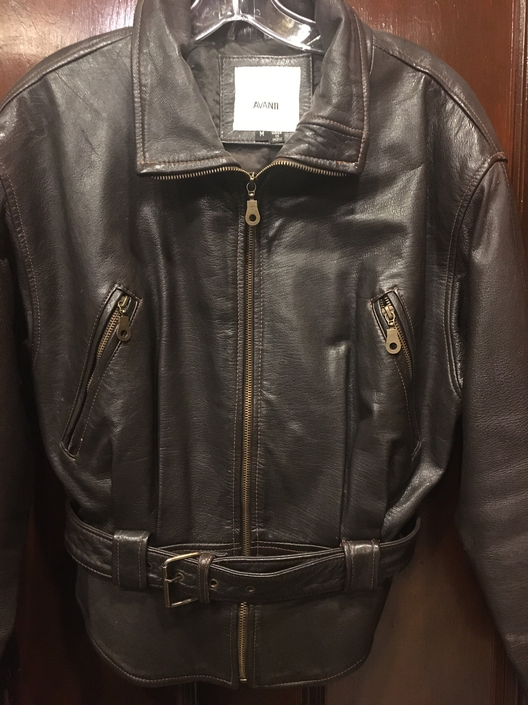 Vintage avanti leather shop jacket