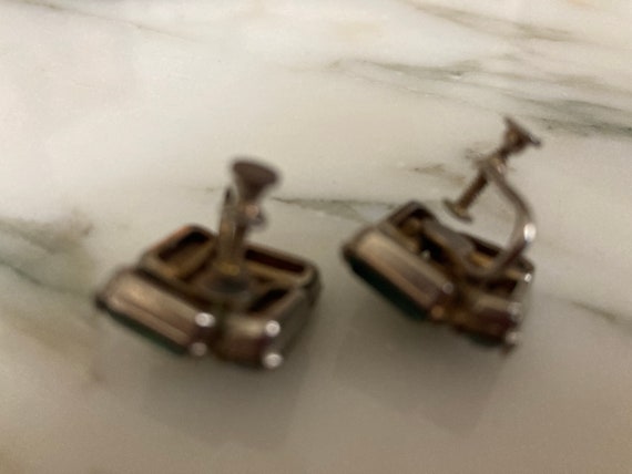 Rhinestone Earrings, Emerald Earrings, Prong set … - image 8