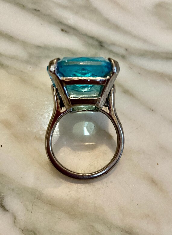 Large Square ring,Statement ring,Chunky,Silver,cr… - image 9