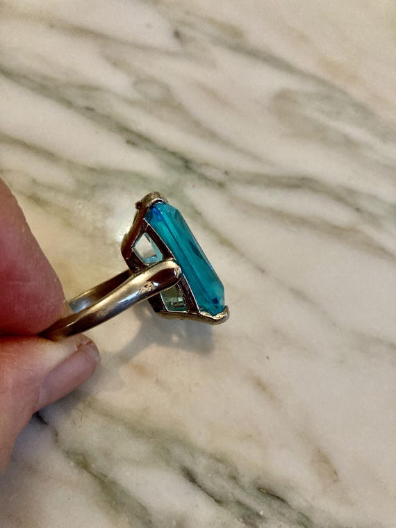 Large Square ring,Statement ring,Chunky,Silver,cr… - image 7