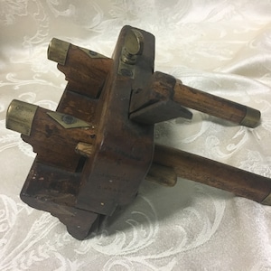 Molding Plane, G. Hobbs plane, Handmade tool, Antique plane, brass trimmed, Usable Old molding Plane, Wall Decor Tool, Farmhouse Accents