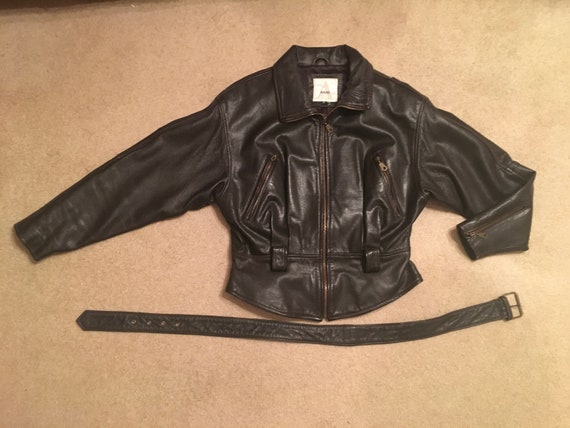 Vintage Motorcycle Jacket, Leather Motorcycle Jac… - image 3
