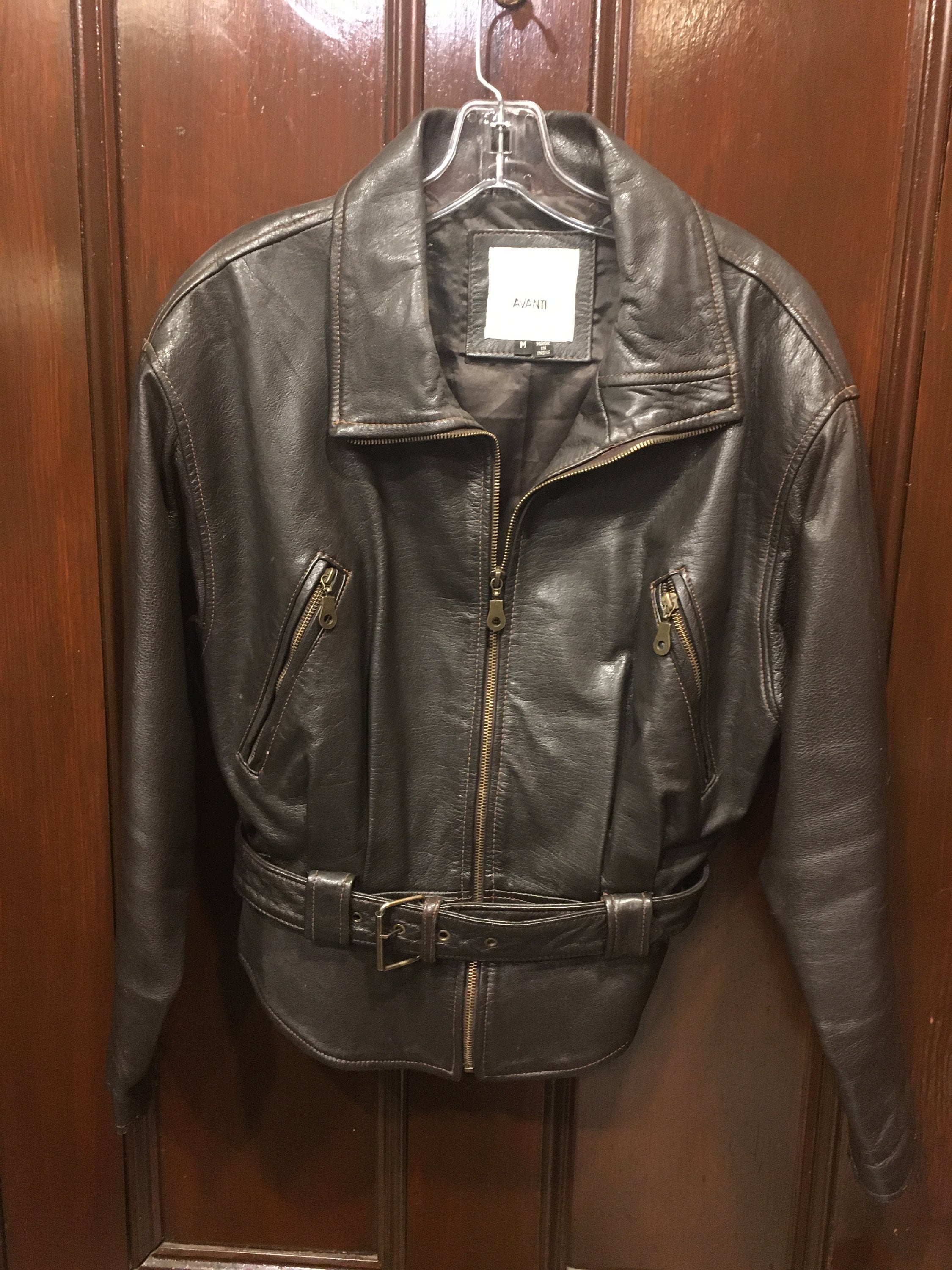Avanti leather coat clearance