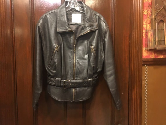 Vintage Motorcycle Jacket, Leather Motorcycle Jac… - image 1
