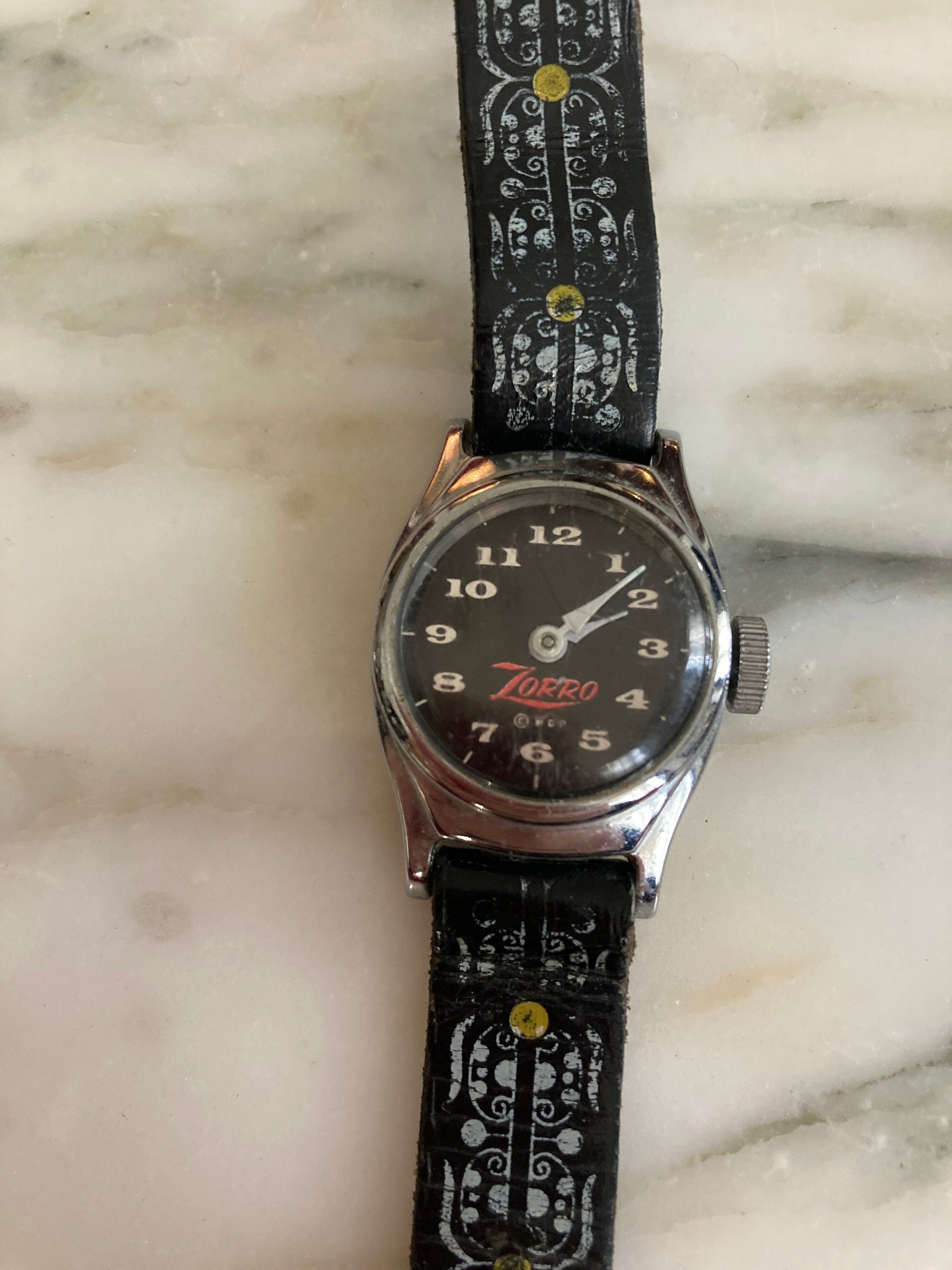 Vintage Zorro Watch, Walt Disney Productions, 1950s TV Shows