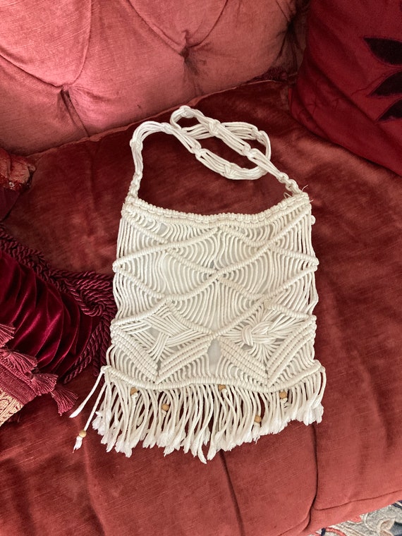 Vintage macramé Bag, Handmade Macramé, Hippie bag,