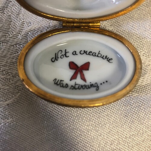 Limoges Box, Authentic, Christmas shops Mouse, French Limoges, Hand-painted, Porcelain Box, Limoges Christmas, signed Limoges, master Artisans