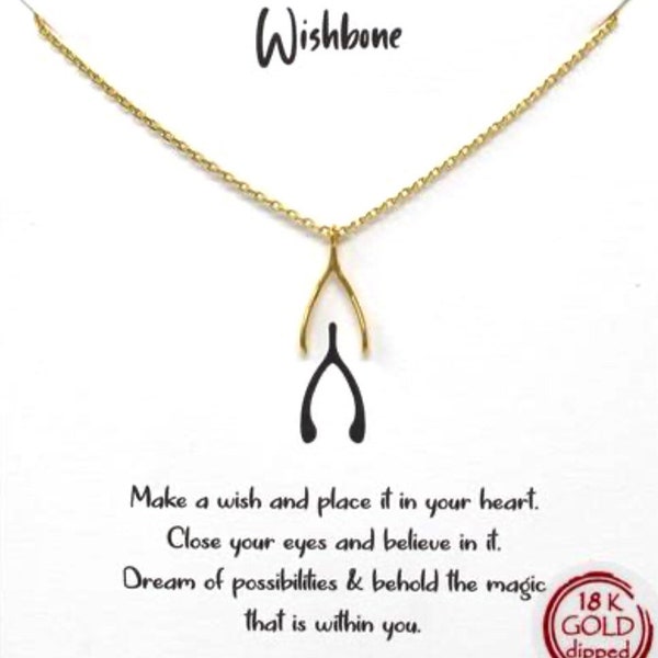 18K Gold & Silver/Rodium Simple Necklace - Pendants - Wishbone chain, Mountain chain, Heartbeat chain and More