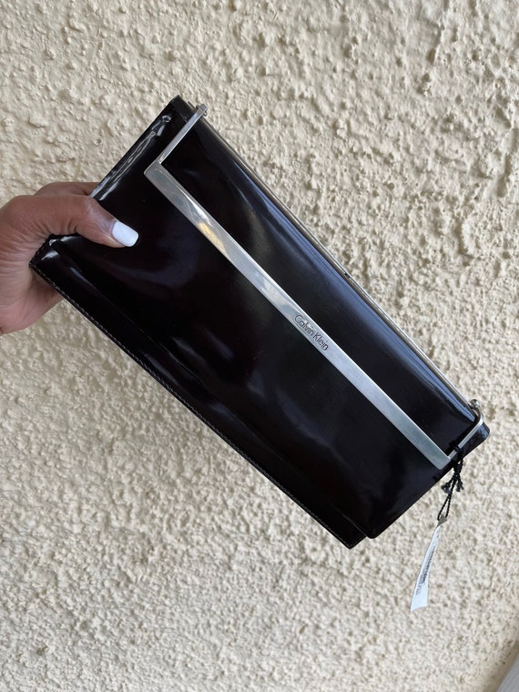 Vintage Calvin Klein Purse 1920s Style Evening Bag Prom Handbag Gift for Her Wedding Accessories Leather Bag Luxe Etsy