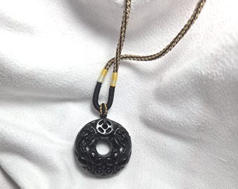 Black Obsidian Kissing Pixiu Pendant