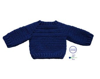 CROCHET PATTERN/Oscar Baby Sweater Pattern/PDF Pattern