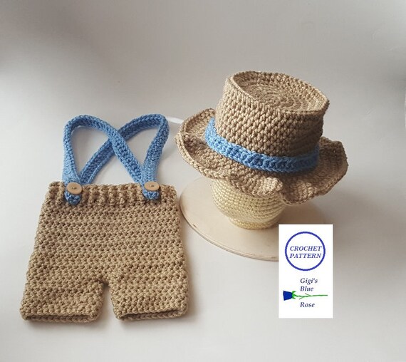 crochet baby fisherman outfit pattern