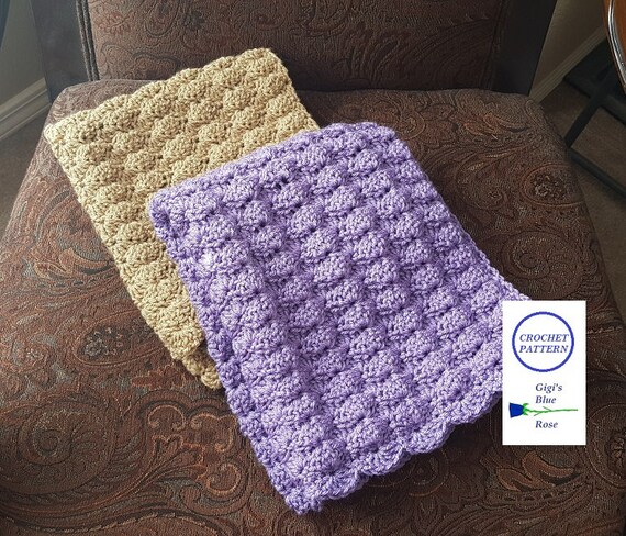 CROCHET Pattern/baby Lacy Shell Blanket Pattern/mini Blanket