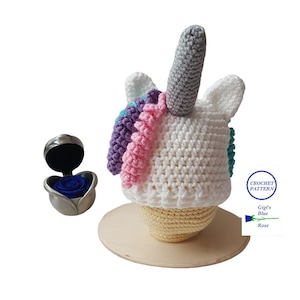 CROCHET PATTERN/Baby Unicorn Beanie Pattern/PDF Pattern