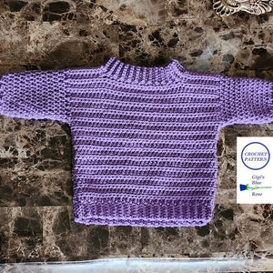 CROCHET PATTERN/The Sweet Pea Pullover Sweater Pattern/PDF Pattern