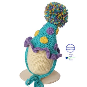 CROCHET PATTERN/Crochet Birthday Hat Pattern/PDF Pattern