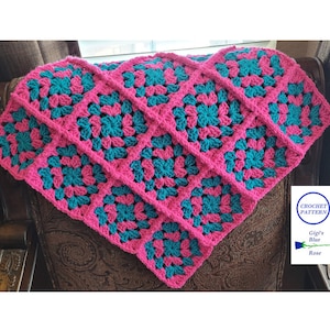 CROCHET PATTERN/Crochet Granny Square Blanket Pattern/PDF Pattern