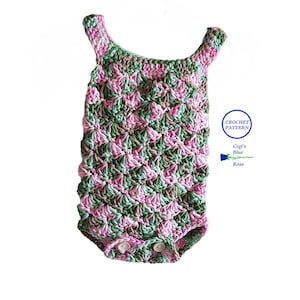 CROCHET PATTERN/Rita&#39;s Babysuit Romper Pattern/PDF Pattern