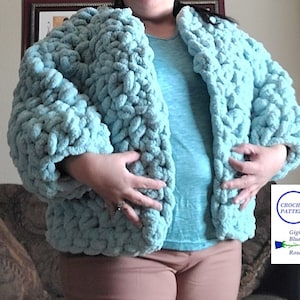CROCHET PATTERN/&quot;Que Lindo&quot; Jumbo Sweater Pattern/PDF Pattern