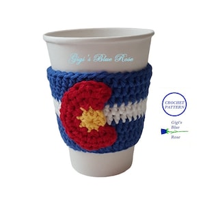 CROCHET PATTERN/Colorado Cup Cozy Pattern/PDF Pattern