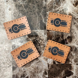 Colorado Flag Leatherettes/Sew in Patches/Faux Leather Tags