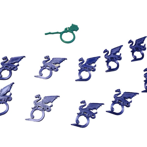 Dragon Stitch Markers/Crochet Stitch Markers/Set of 10