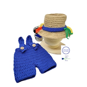 CROCHET PATTERN/Newborn Fisherman Outfit Pattern/PDF Pattern Only