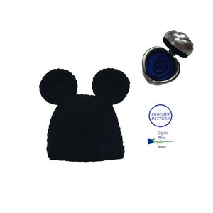 CROCHET PATTERN/Baby Mouse Beanie Pattern/PDF Pattern