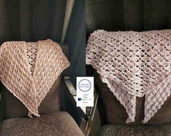 CROCHET PATTERN/Summer Shawl/Crochet Shawl/Triangle Shawl/PDF Pattern