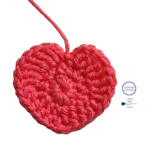 CROCHET PATTERN/Heart Applique Pattern/PDF Pattern