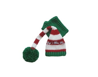 Crochet Elf Hat and Diaper Cover/Christmas Hat and Diaper Cover Set/Sandman Hat and Diaper Cover Set//Photo Prop/Ready to Ship