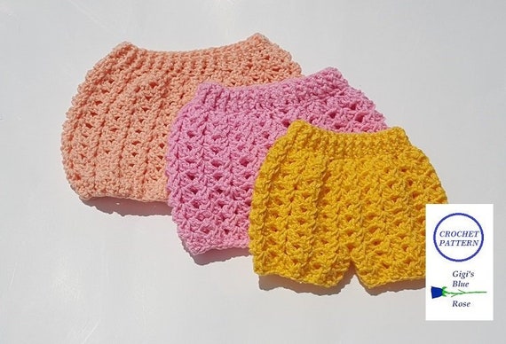 crochet baby shorts pattern
