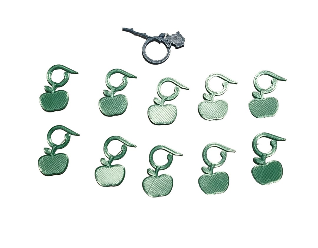 Apple Stitch Markers/crochet Stitch Markers/set of 10 Etsy