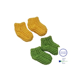 CROCHET PATTERN/Crochet Baby Comfy Sock Pattern/PDF Pattern