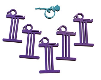 Yarn Bobbin with Stitch Marker/Crochet Notion/Set of 5