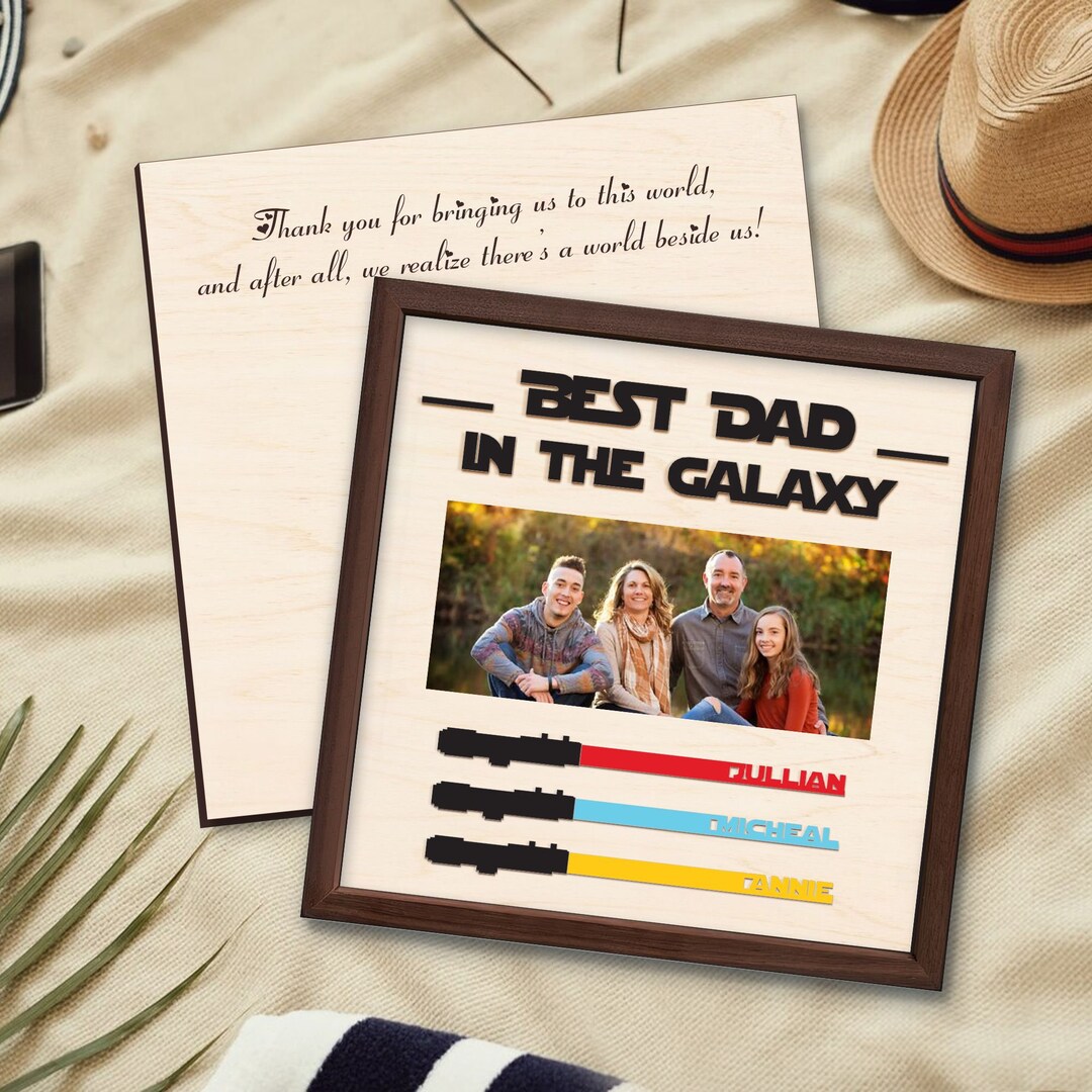 Personalized I Am Their Father Sign, Custom Lightsaber Wooden Sign With ...