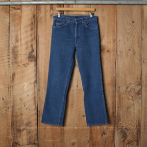 Sz. 32x30 | Vintage LEVI&#39;S 509-2017 Blue Poly/Cotton Stretch Denim Straight Leg Jeans