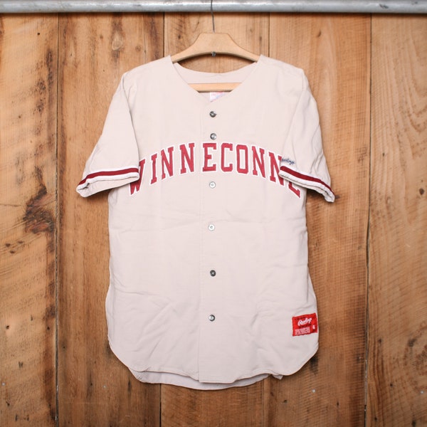 Sz. 46 (Fits L) | Vintage RAWLINGS Winneconne Stitched Baseball Jersey - Made in USA