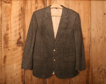 41L Vintage Hart Schaffner Marx SUMMER Lightweight Wool Two-Piece SUIT 35x32 Pants Tall 42L