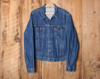 Sz. 50L | Vintage LEVI'S Model 71506-0216 Blue Denim Trucker Jean