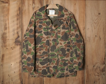 Vintage 1980s Duck Camo Hunting Jacket / Streetwear / 80s