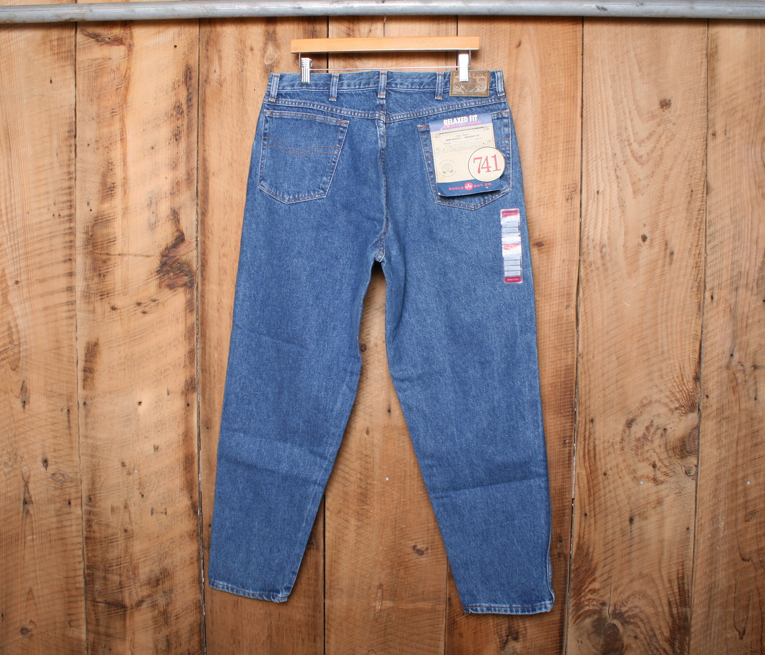 Sz. 36x30 | Vintage 90's BUGLE BOY 741 Blue Denim Relaxed
