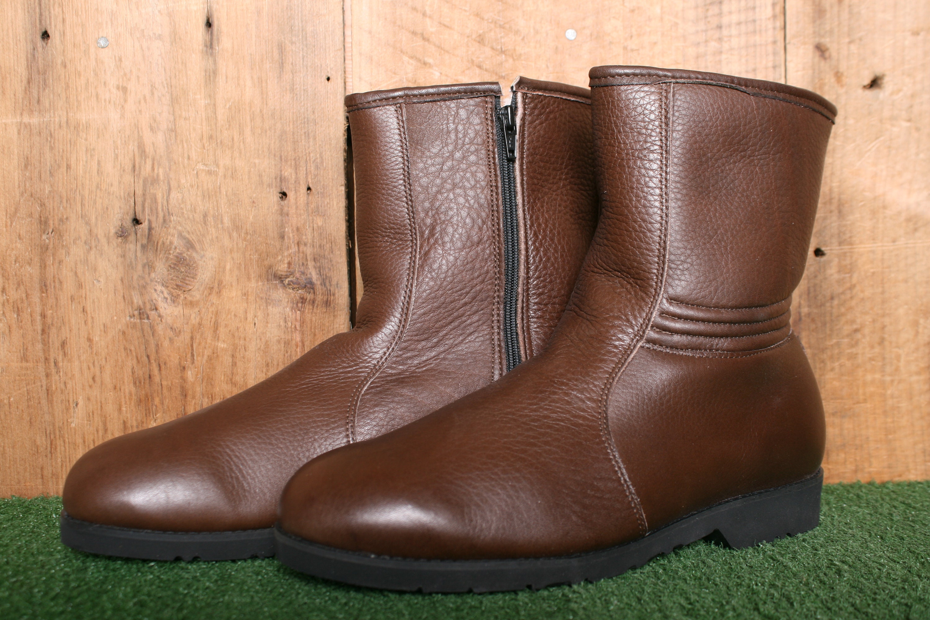 Vintage Dexter Men’s Size 9.0 Wide Brown Leather Moc Toe Work Boots Insulated Vintage Dexter Brown Leather Hiking Mountain | Mercari main image 4