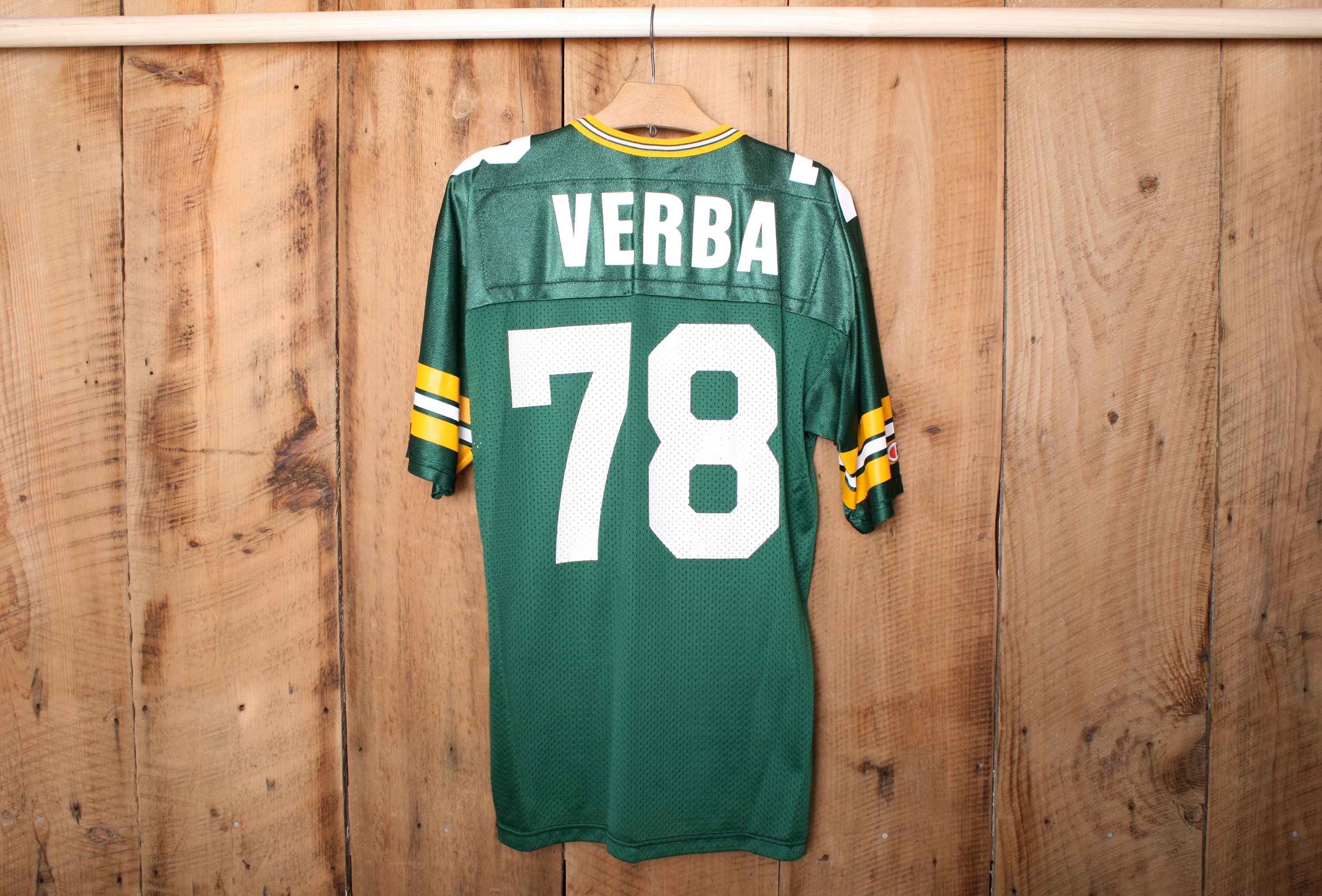 Sz. 40 | Vintage 90's CHAMPION Green Bay Packers Ross Verba #78