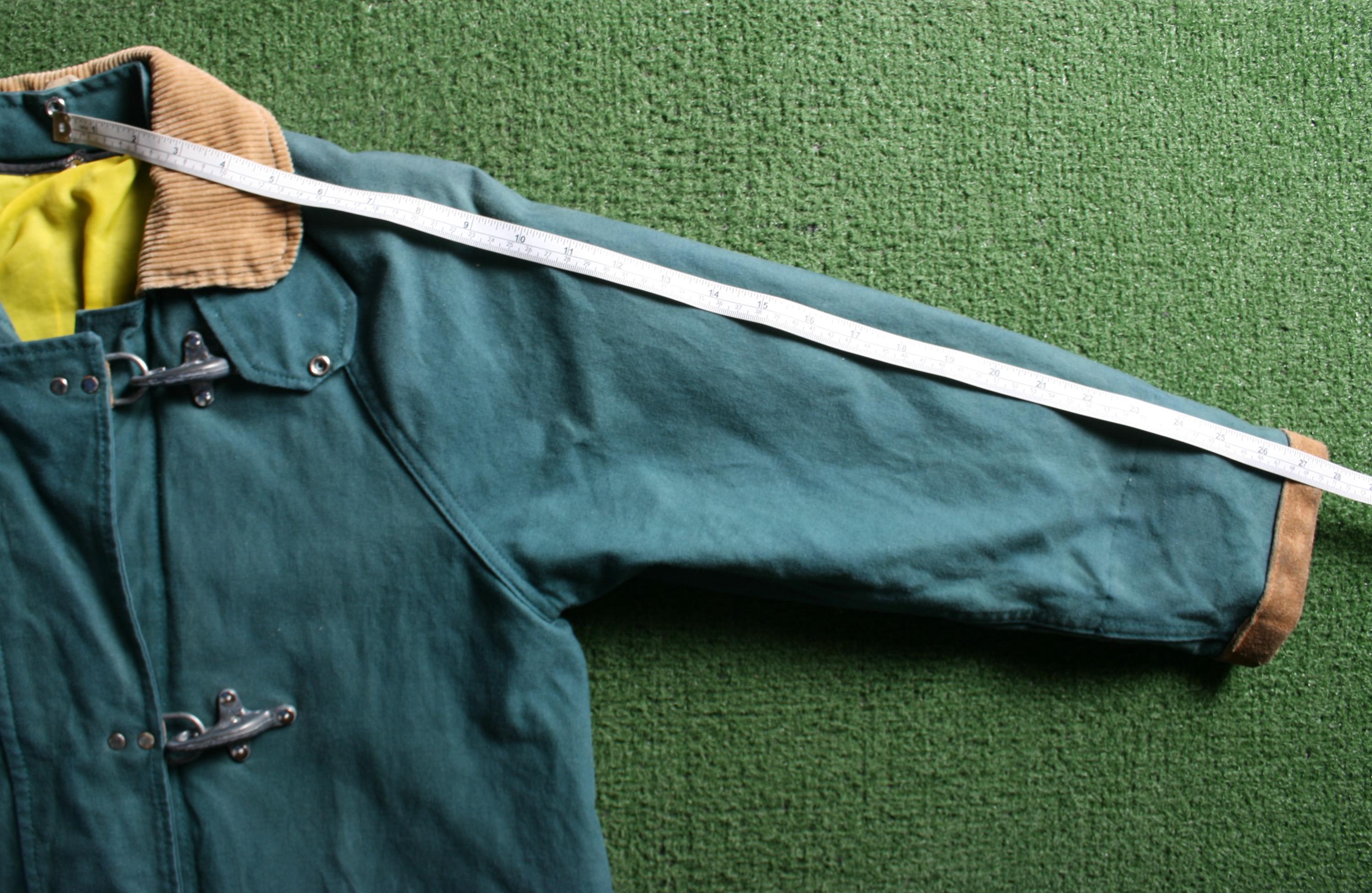 Youth Sz. 14 | Vintage E.A. FAY Green Canvas Fireman's Coat W